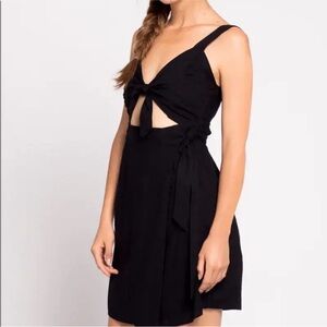 L Space morning star summer linen wrap dress cutout style